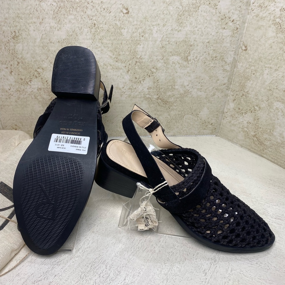 Rag & Co Black Block Heeled Sandal - NWT 🔥SALE - Picture 5 of 12